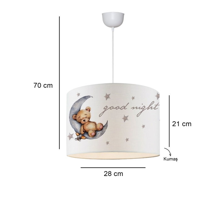Opviq Lámpara de araña AYD-3081 Multicolor con tapa de tela Opviq Lámpara de araña AYD-3081 Multicolor con tapa de tela